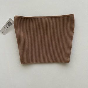 Aritzia Babaton sculpt knit cropped tube top